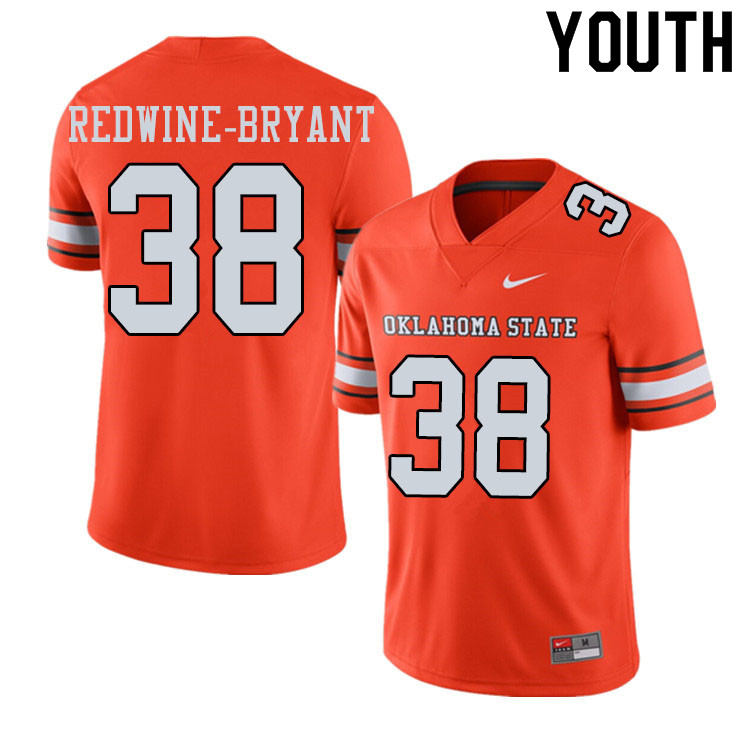 Youth #38 Philip Redwine-Bryant Oklahoma State Cowboys College Football Jerseys Sale-Alternate Orang
